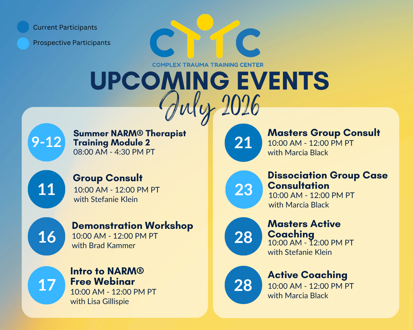 July 2026 Events(1)